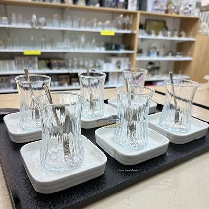 ACR ACR Bianco Perla Vierkant Theeset 18 Delig | 6 Persoons