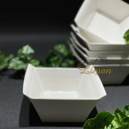 ACR ACR BIANCO PERLA VIERKANTE SCHAAL 14 CM PER STUK