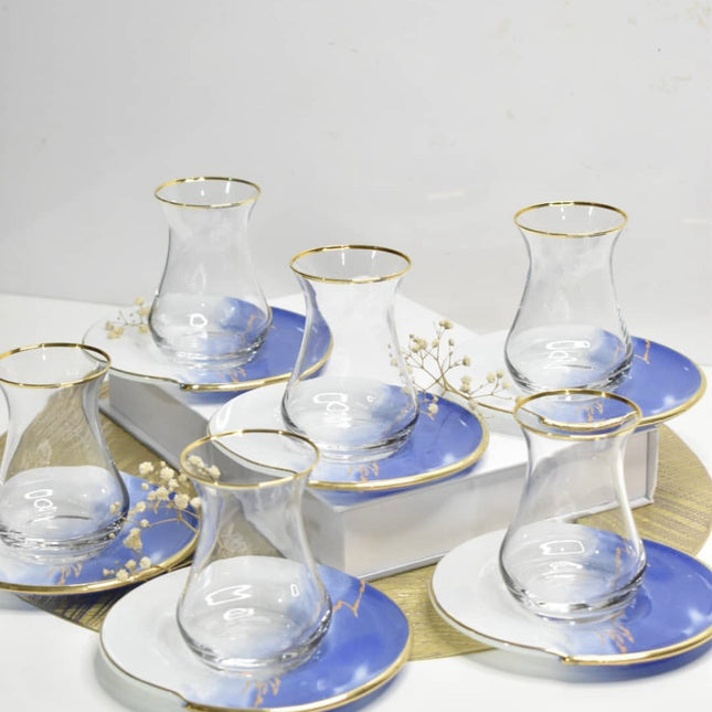 ACR ACR Bianco Theeset 12 Delig | 6 Persoons Blauw