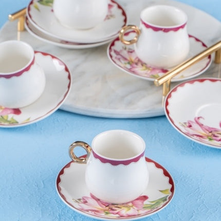 ACR Acr Estela  Espressoset 12-Delig | 6-Persoons Roze