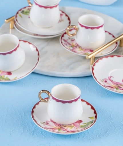 ACR Acr Estela  Espressoset 12-Delig | 6-Persoons Roze