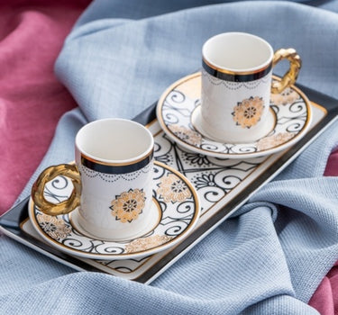 ACR ACR Francesca Espressoset 5 Delig | 2 Persoons Zwart