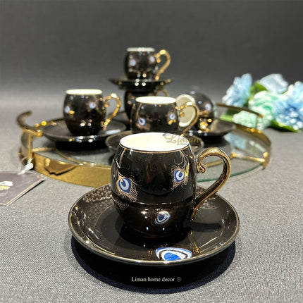 ACR ACR Good Luck Espressoset 12 Delig | 6 Persoons Zwart