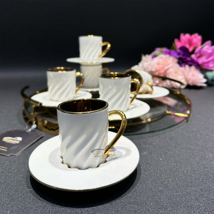 ACR ACR Honeymoon Espressoset 12 Delig | 6 Persoons Wit