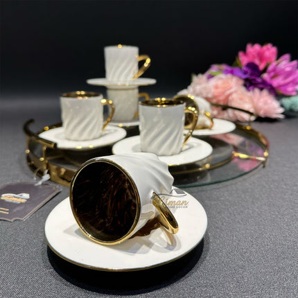 ACR ACR Honeymoon Espressoset 12 Delig | 6 Persoons Wit