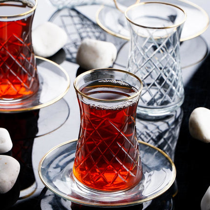 ACR Acr Hürrem Theeset 12 Delig | 6 Persoons Gold