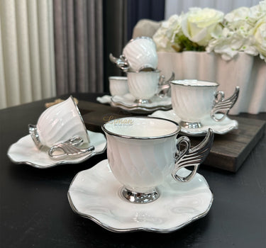 ACR ACR Jade Espressoset 12 Delig | 6 Persoons Zilver