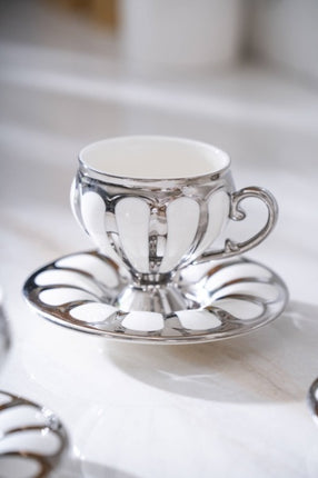 ACR ACR Karıus Espressoset 12 Delig | 6 Persoons - Zilver