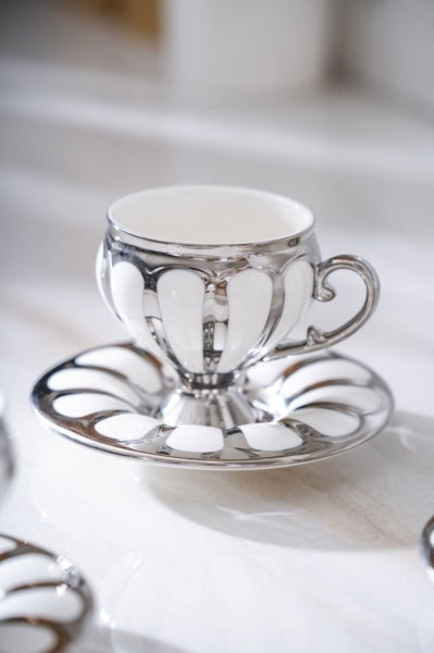 ACR ACR Karıus Espressoset 12 Delig | 6 Persoons - Zilver