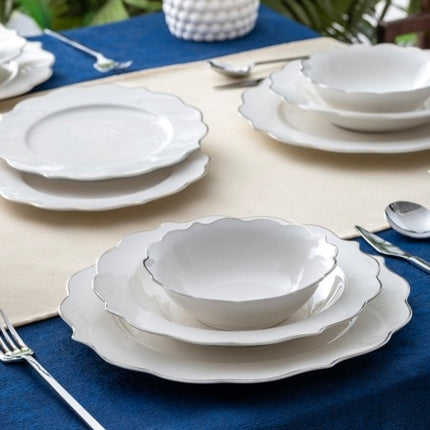 ACR ACR Karmen Servies set 24 Delig | 6 Persoons Zilver