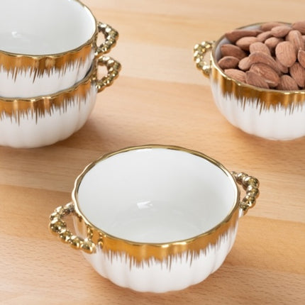 ACR ACR La Pure Gold Ronde Snack Schaal 9 Cm ( 4 Delig )