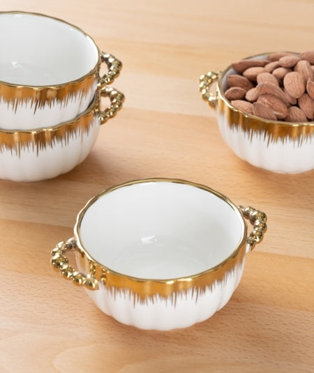 ACR ACR La Pure Gold Ronde Snack Schaal 9 Cm ( 4 Delig )