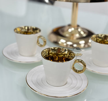 ACR ACR Leonie Espressoset 12 Delig | 6 Persoons Wit