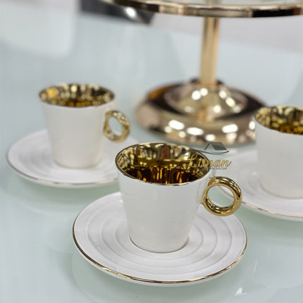 ACR ACR Leonie Espressoset 12 Delig | 6 Persoons Wit