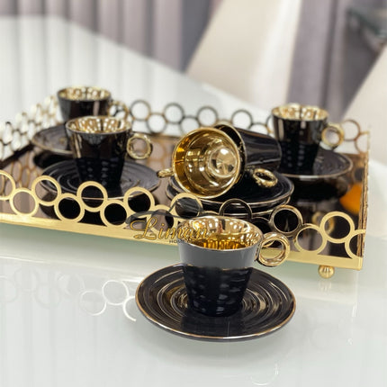 ACR ACR Leonie Espressoset 12 Delig | 6 Persoons Zwart