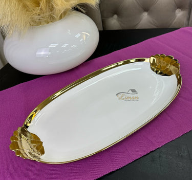 ACR ACR Lotus Ovaal Dienblad 40 X 20 cm Goud