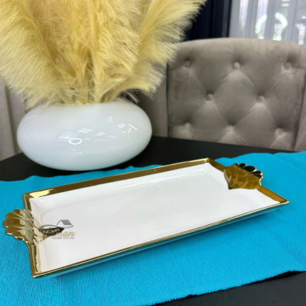ACR ACR Lotus Rechthoek Dienblad 40 X 20,5 cm Goud