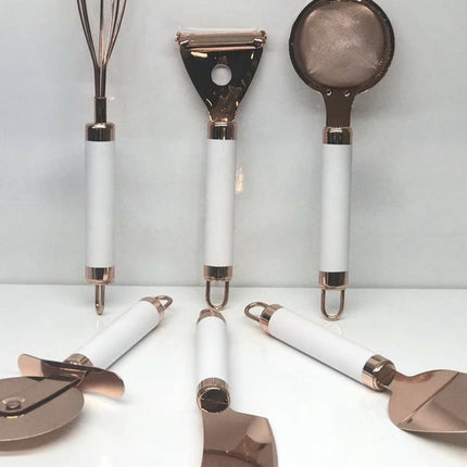 ACR ACR MATRICA 6 DELIG KEUKENGEREISET WIT / BRONS MET HANGER