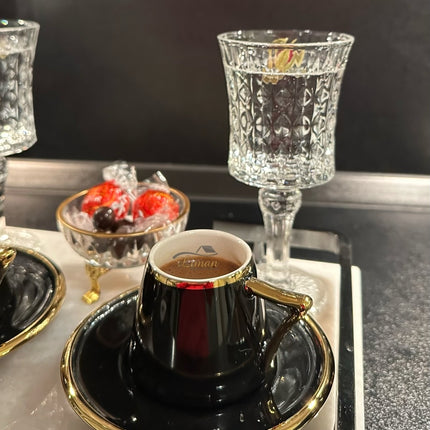 ACR ACR Mayla Espressoset 12 Delig | 6 Persoons Zwart