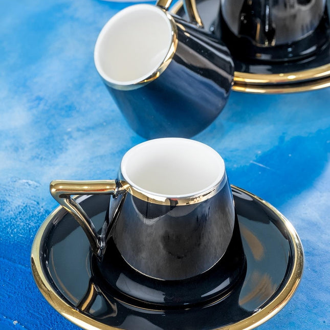 ACR ACR Mayla Espressoset 12 Delig | 6 Persoons Zwart