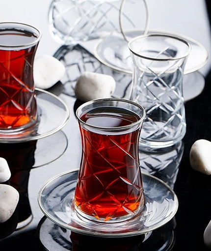 ACR Acr Mihriban Theeset 12 Delig | 6 Persoons Zilver