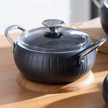 ACR ACR Moretti Pannenset 7 Delig Zwart - Zilver