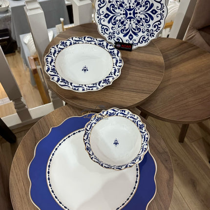 ACR ACR Nancy Servies set 24 Delig | 6 Persoons Blauw