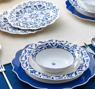 ACR ACR Nancy Servies set 24 Delig | 6 Persoons Blauw