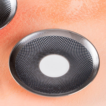 ACR ACR Nova Silver Espressoset 12 Delig | 6 Persoons Zwart