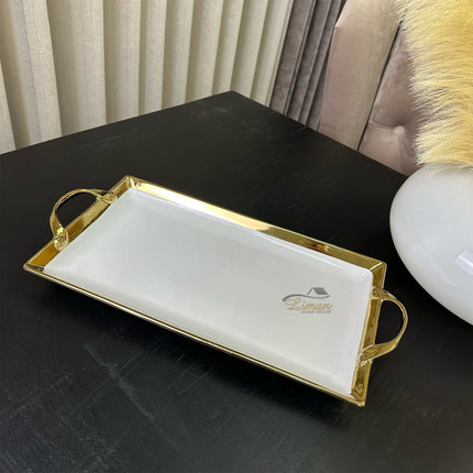 ACR ACR Oriental Rechthoek Dienblad 40 X 20 cm Goud