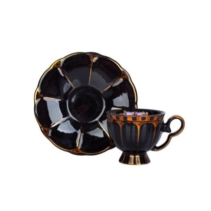 ACR ACR Papatya 4 Delig |2 Persoon Espressoset Zwart