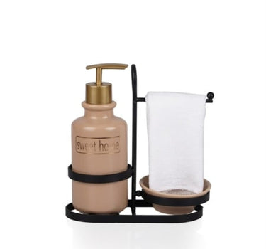 ACR ACR Sandy Vloeibare Zeephouder Met Metalen Hanger Cream