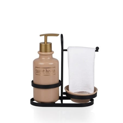 ACR ACR Sandy Vloeibare Zeephouder Met Metalen Hanger Cream