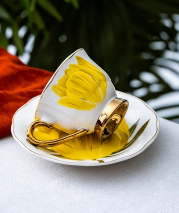 ACR ACR Tiffany Espressoset 4 Delig | 2 Persoons Geel