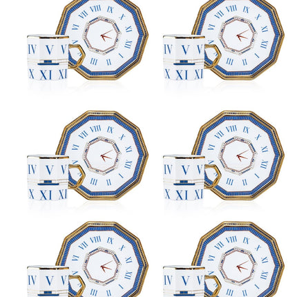 ACR ACR Timeless Espressoset 12 Delig | 6 Persoons Blauw