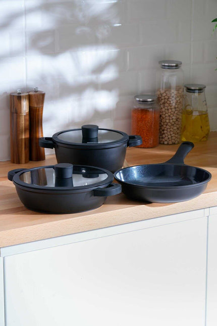 ACR ACR Ultimate Pro Pannenset 5 Delig Zwart