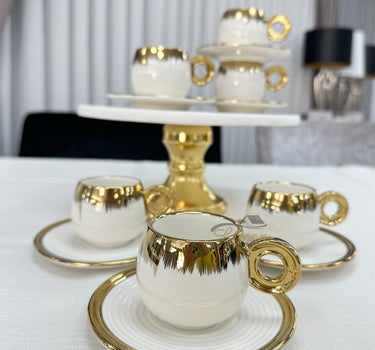 ACR ACR Venus Espressoset 12 Delig | 6 Persoons Goud