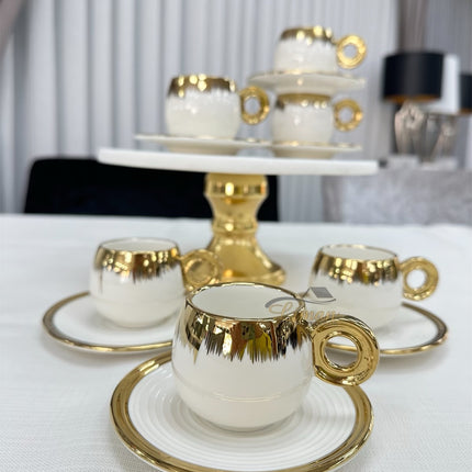 ACR ACR Venus Espressoset 12 Delig | 6 Persoons Goud