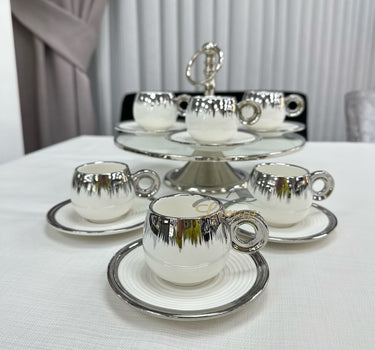 ACR ACR Venus Espressoset 12 Delig | 6 Persoons Zilver