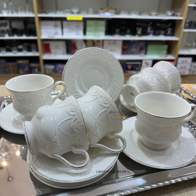 ACR ACR Veronica Cappuccino/Nescafeset 12 Delig | 6 Persoons Gold