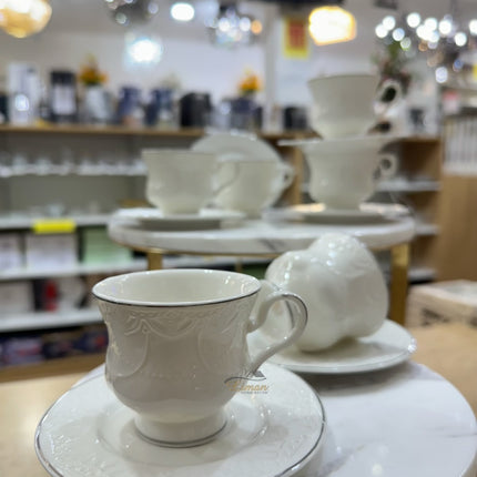 ACR ACR Veronica Espressoset 12 Delig | 6 Persoons Zilver