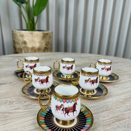 ACR ACR Wilshire Espressoset 12 Delig | 6 Persoons Zwart