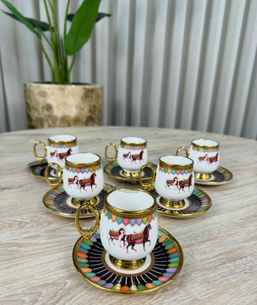 ACR ACR Wilshire Espressoset 12 Delig | 6 Persoons Zwart