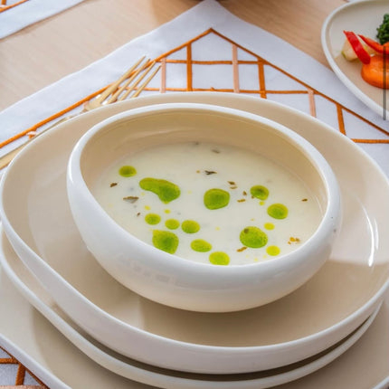 ACR New Cupid Beige Serviesset 29 Delig | 6 Persoons (Barles) | Japandi Organisch Vorm