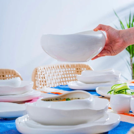 ACR New Cupid White Serviesset 29 Delig | 6 Persoons (Barles) | Japandi Organisch Vorm