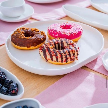 ACR New Cupid Wit Ontbijtset 33 delig | 6 Persoons (Barles) | Japandi Organisch Vorm