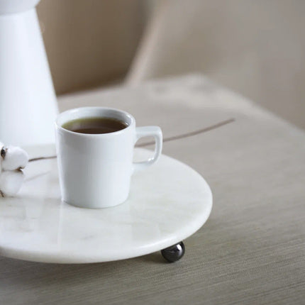 AKAYEV MARMER SERVEERSCHAAL 25CM ZWART