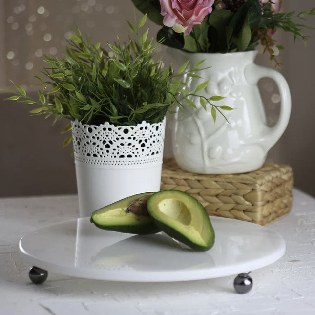 AKAYEV MARMER SERVEERSCHAAL 30CM ZWART