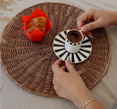 AKAYEV Rattan Placemat 35cm ( 6 DELIG )