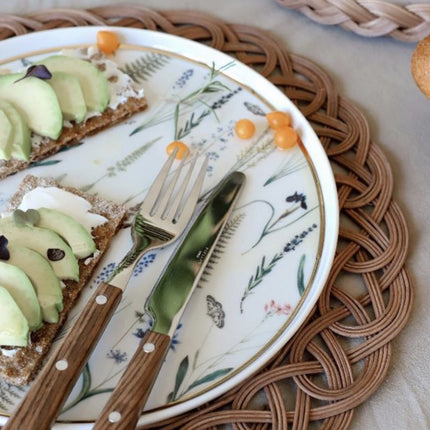 AKAYEV Rattan Placemat 35cm ( 6 Delig )